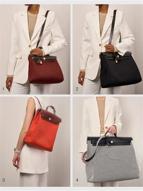 hermes herbag crossbody price|Hermes herbag bag size.